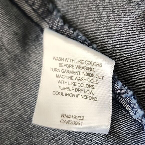 Lightweight Denim Jacket With Lattice Faceted Stud Detail Size 12 - Picture 8 of 8